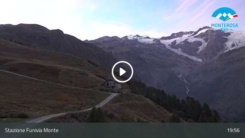 Gressoney-La-Trinité (Monterosa) Sant’Anna snow cam captured at 12 September 2026 at 8:07 pm GMT+2