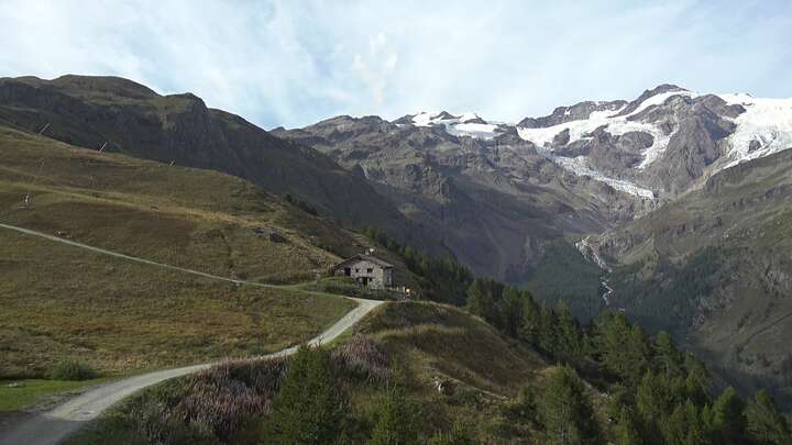 Gressoney-La-Trinité (Monterosa) Sant’Anna snow cam captured at 13 September 2026 at 5:35 pm GMT+2