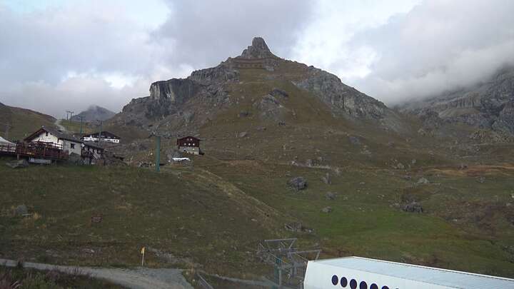 Gressoney-La-Trinité (Monterosa) Gabiet snow cam captured at 14 September 2026 at 7:58 pm GMT+2