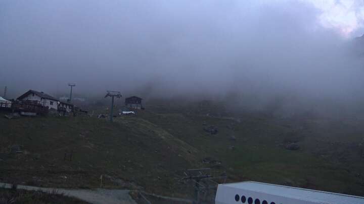 Gressoney-La-Trinité (Monterosa) Gabiet snow cam captured at 16 September 2026 at 7:57 pm GMT+2