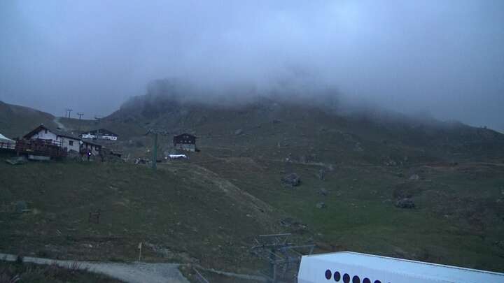 Gressoney-La-Trinité (Monterosa) Gabiet snow cam captured at 17 September 2026 at 10:05 pm GMT+2