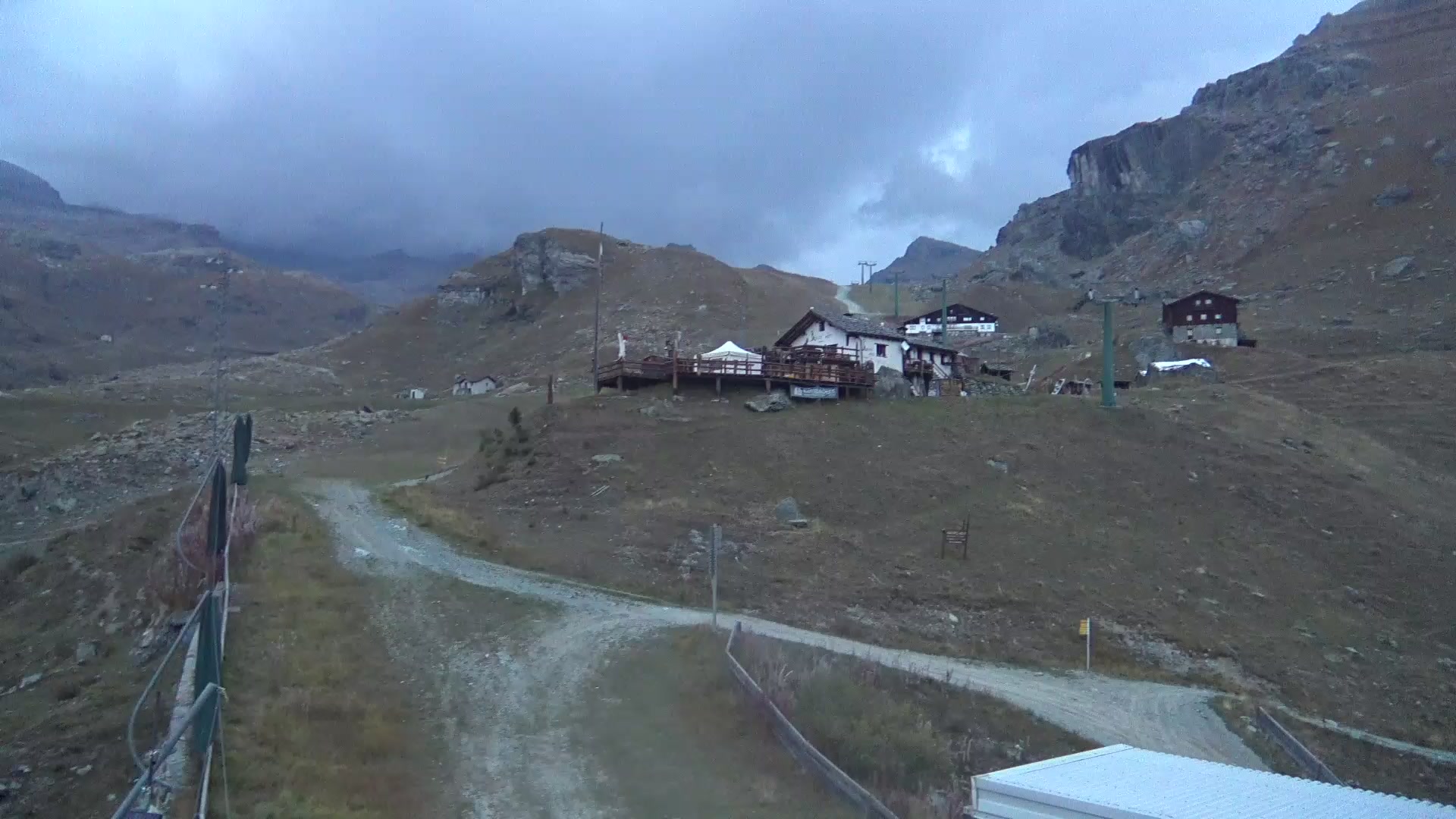 Gressoney-La-Trinité (Monterosa) Gabiet snow cam captured at 4 October 2026 at 7:20 pm GMT+2