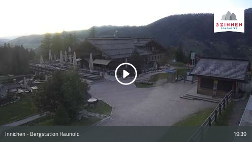 Innichen (3Zinnen Dolomites) Upper Station Haunold snow cam captured at 12 September 2026 at 7:52 pm GMT+2