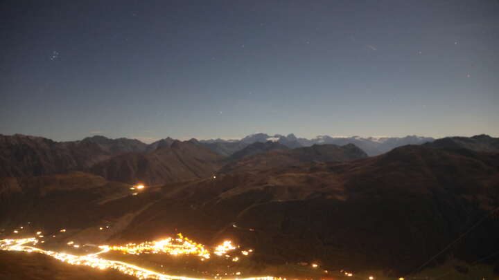 Livigno Altavista snow cam captured at 25 September 2026 at 10:16 pm GMT+2