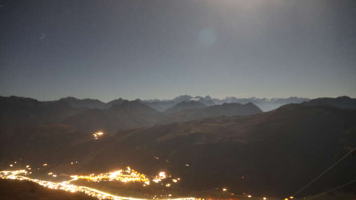 Livigno Altavista snow cam captured at 27 September 2026 at 10:19 pm GMT+2