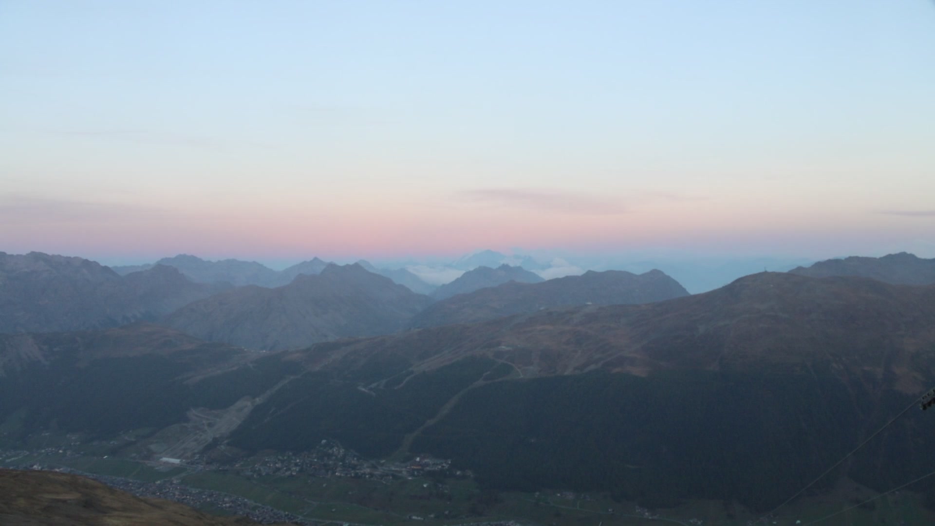 Livigno Altavista snow cam captured at 3 October 2026 at 7:06 pm GMT+2