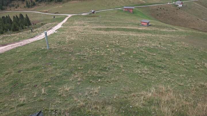 Obereggen Reiterjoch 2030 m snow cam captured at 18 September 2026 at 6:56 pm GMT+2