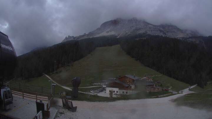Obereggen Laner snow cam captured at 16 September 2026 at 7:27 pm GMT+2