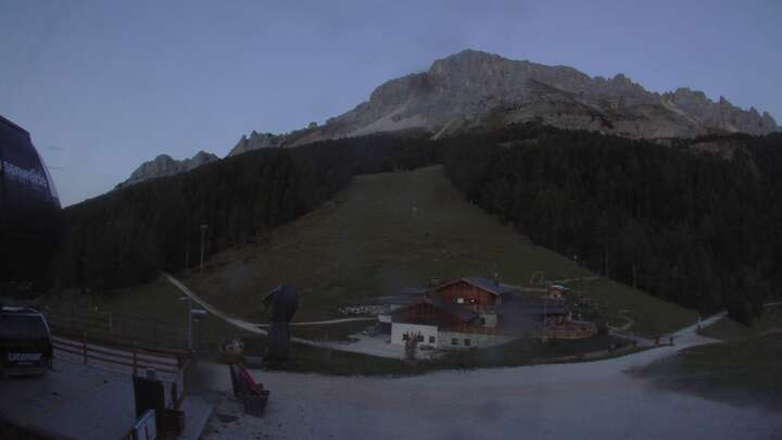 Obereggen Laner snow cam captured at 21 September 2026 at 7:38 pm GMT+2