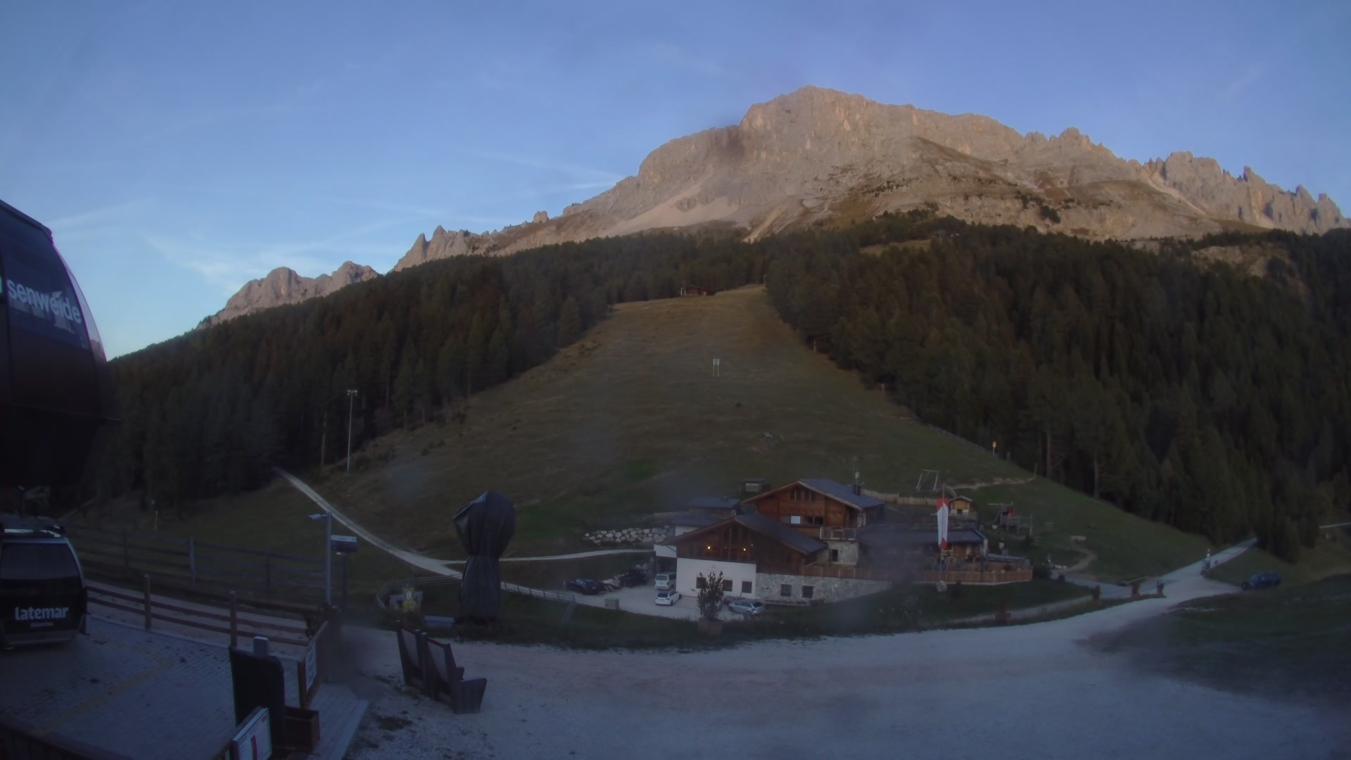 Obereggen Laner snow cam captured at 4 October 2026 at 6:48 pm GMT+2