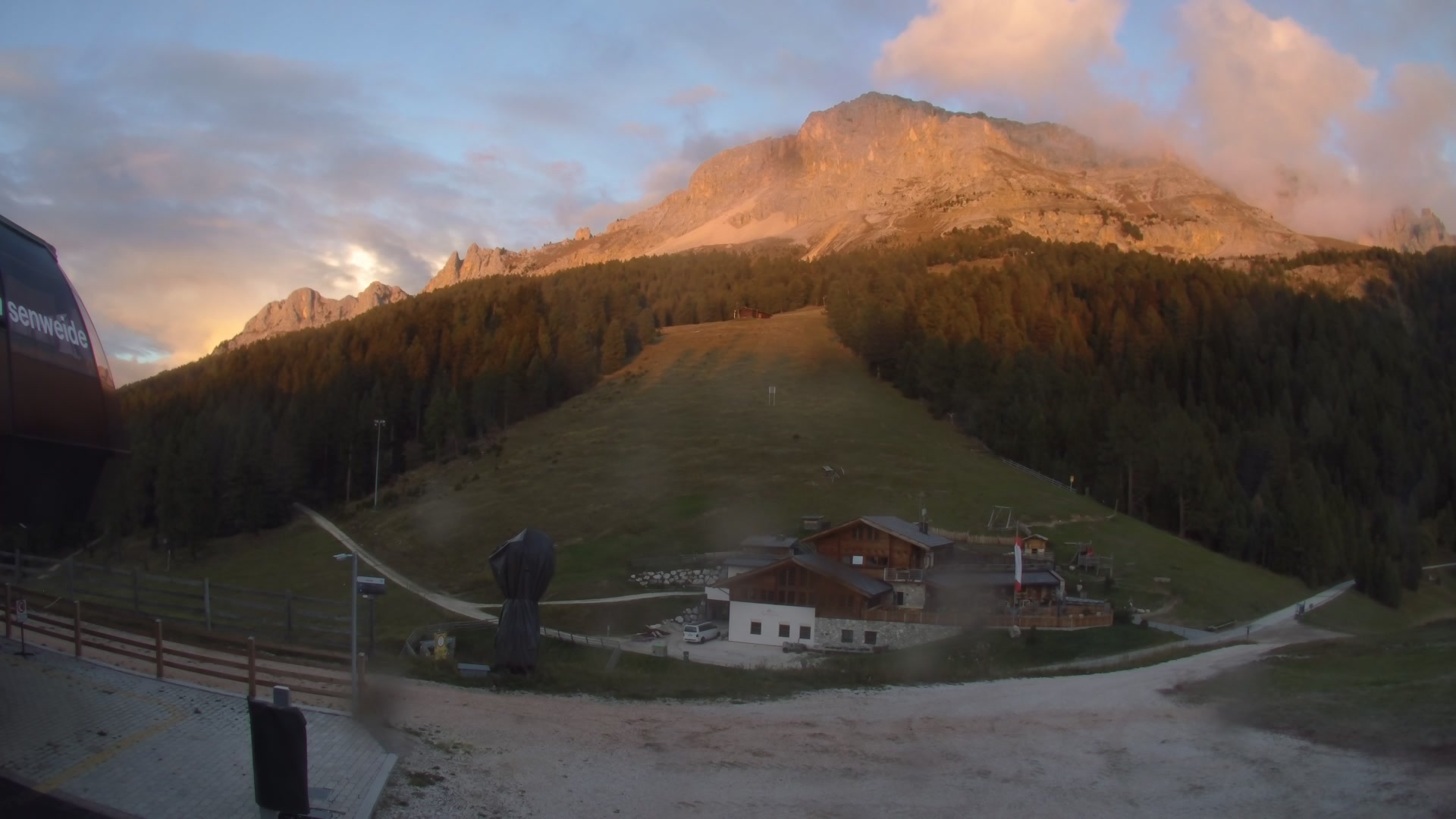 Obereggen Laner snow cam captured at 5 October 2026 at 6:46 pm GMT+2