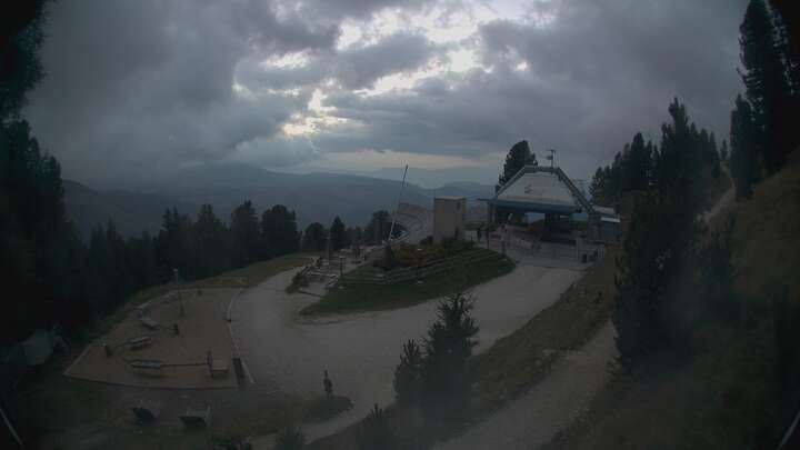Obereggen Oberholz Berg snow cam captured at 16 September 2026 at 7:43 pm GMT+2