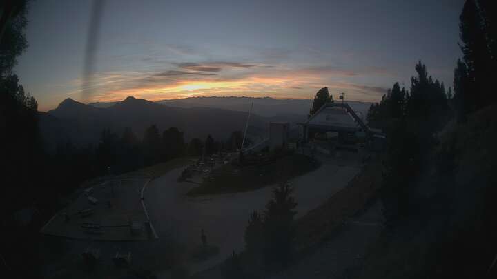 Obereggen Oberholz Berg snow cam captured at 23 September 2026 at 7:26 pm GMT+2
