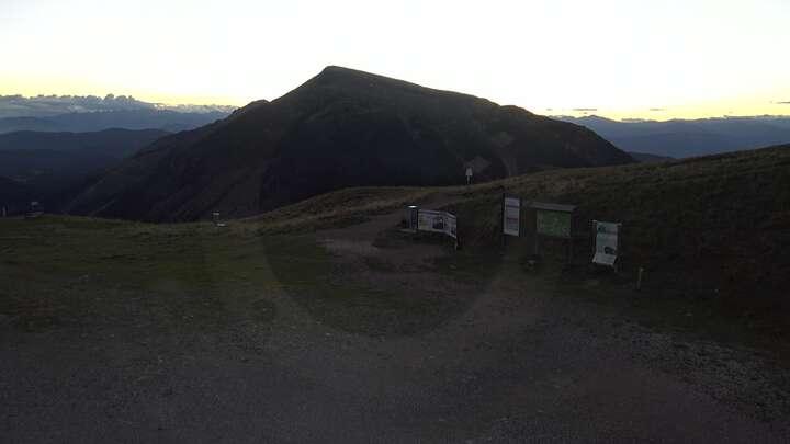 Predazzo Passo Feudo snow cam captured at 14 September 2026 at 7:45 pm GMT+2