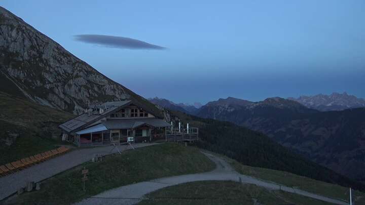 Predazzo Passo Feudo snow cam captured at 21 September 2026 at 7:23 pm GMT+2
