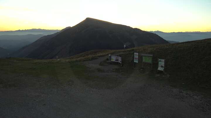 Predazzo Passo Feudo snow cam captured at 26 September 2026 at 7:22 pm GMT+2
