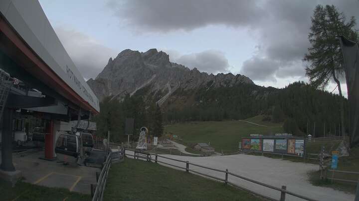 Sexten (3Zinnen Dolomites) Rotwand Upper Station snow cam captured at 24 September 2026 at 7:13 pm GMT+2