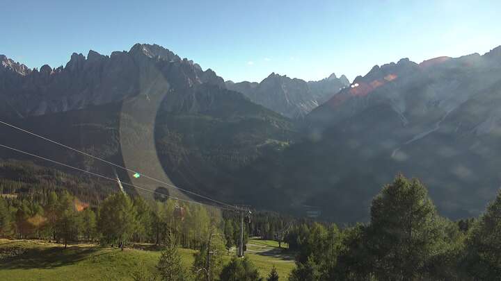 Sexten (3Zinnen Dolomites) Stiergarten snow cam captured at 15 September 2026 at 5:55 pm GMT+2