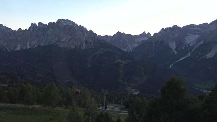 Sexten (3Zinnen Dolomites) Stiergarten snow cam captured at 23 September 2026 at 7:14 pm GMT+2