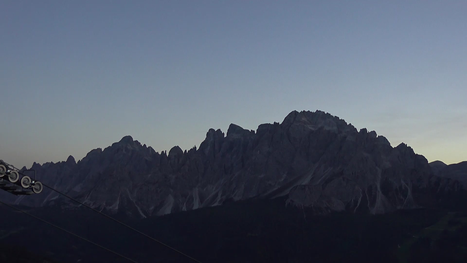 Sexten (3Zinnen Dolomites) Stiergarten snow cam captured at 3 October 2026 at 6:54 pm GMT+2