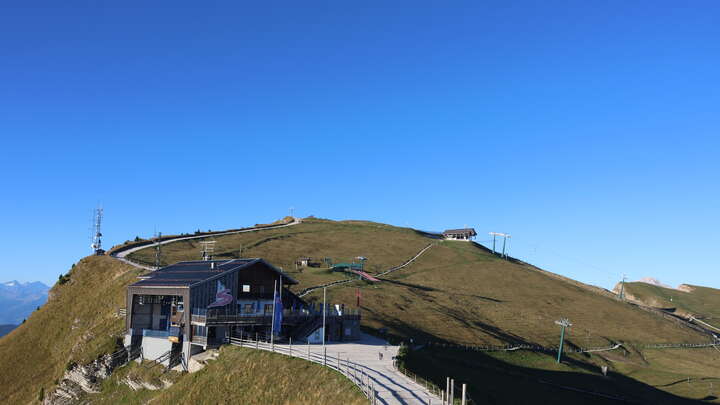 St. Christina (Val Gardena/Gröden) Seceda snow cam captured at 15 September 2026 at 6:11 pm GMT+2