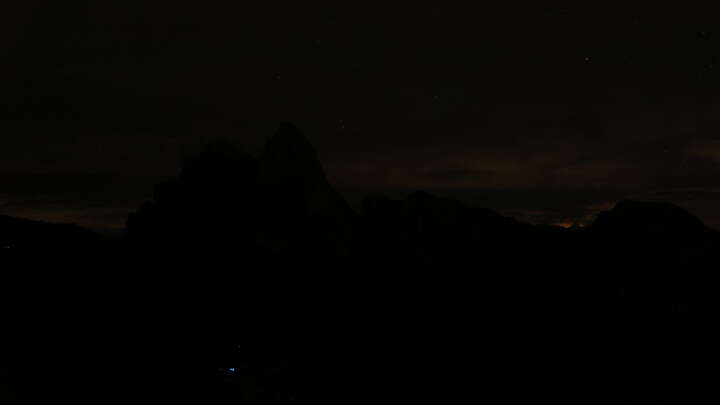 St. Christina (Val Gardena/Gröden) Seceda snow cam captured at 18 September 2026 at 11:48 pm GMT+2