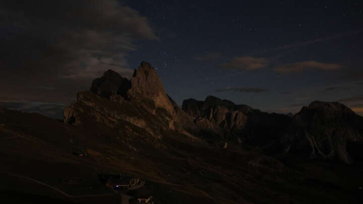 St. Christina (Val Gardena/Gröden) Seceda snow cam captured at 20 September 2026 at 11:40 pm GMT+2