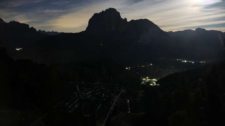 St. Christina (Val Gardena/Gröden) Col Raiser snow cam captured at 21 September 2026 at 11:58 pm GMT+2