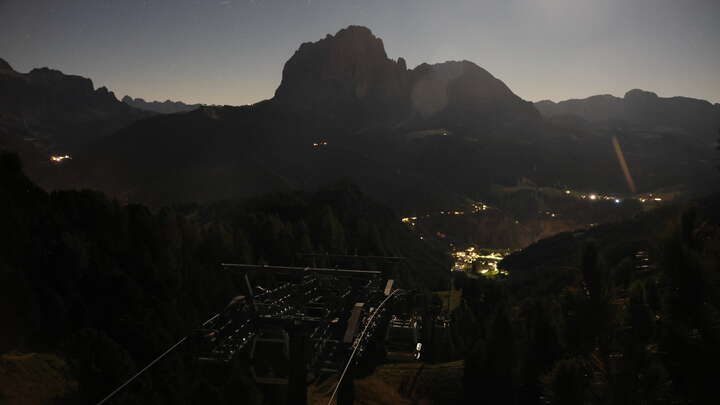 St. Christina (Val Gardena/Gröden) Col Raiser snow cam captured at 22 September 2026 at 11:55 pm GMT+2