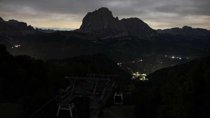 St. Christina (Val Gardena/Gröden) Col Raiser snow cam captured at 23 September 2026 at 11:55 pm GMT+2