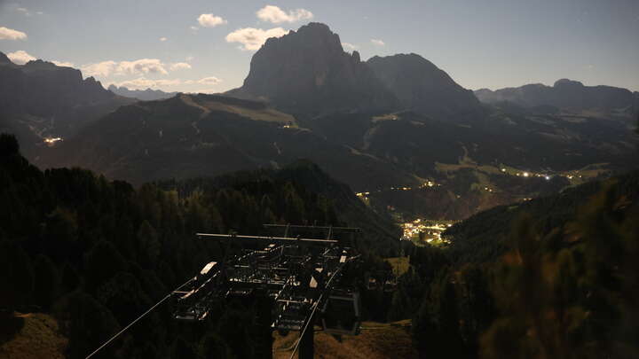 St. Christina (Val Gardena/Gröden) Col Raiser snow cam captured at 24 September 2026 at 11:30 pm GMT+2