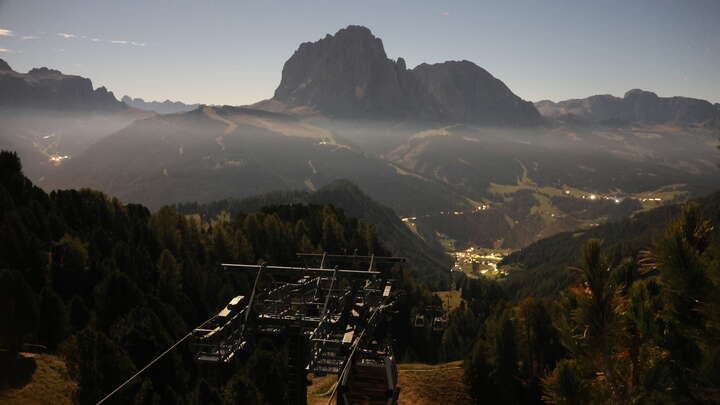 St. Christina (Val Gardena/Gröden) Col Raiser snow cam captured at 25 September 2026 at 11:46 pm GMT+2