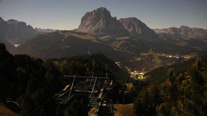 St. Christina (Val Gardena/Gröden) Col Raiser snow cam captured at 27 September 2026 at 11:44 pm GMT+2