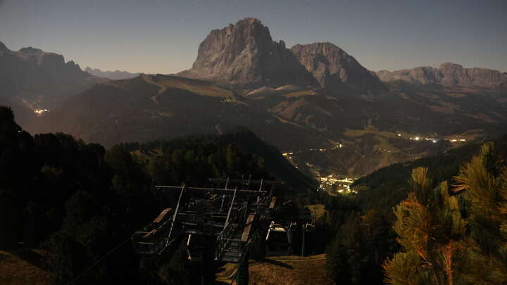 St. Christina (Val Gardena/Gröden) Col Raiser snow cam captured at 28 September 2026 at 11:54 pm GMT+2
