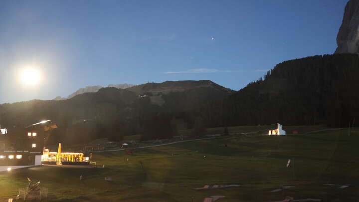 St. Christina (Val Gardena/Gröden) Monte Pana snow cam captured at 26 September 2026 at 8:04 pm GMT+2