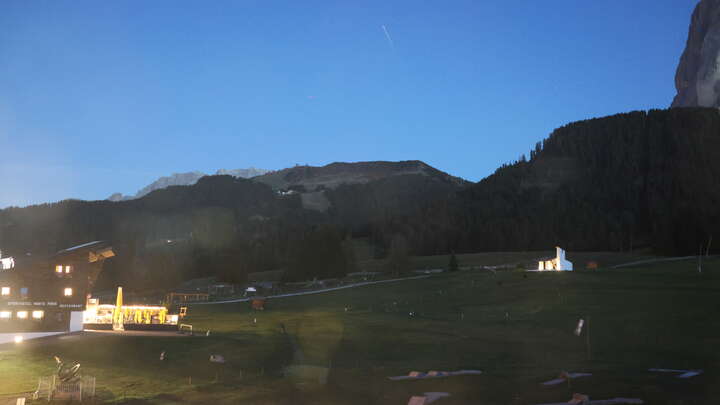 St. Christina (Val Gardena/Gröden) Monte Pana snow cam captured at 27 September 2026 at 8:00 pm GMT+2
