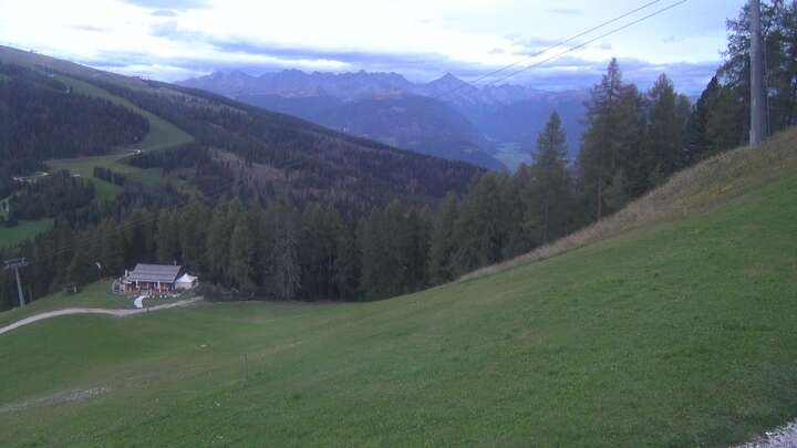 St. Vigil (Kronplatz) Pre da Peres Upper Station snow cam captured at 13 September 2026 at 7:42 pm GMT+2
