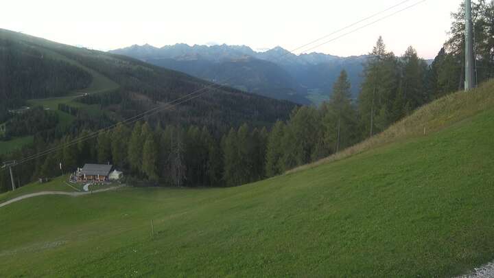St. Vigil (Kronplatz) Pre da Peres Upper Station snow cam captured at 14 September 2026 at 7:47 pm GMT+2