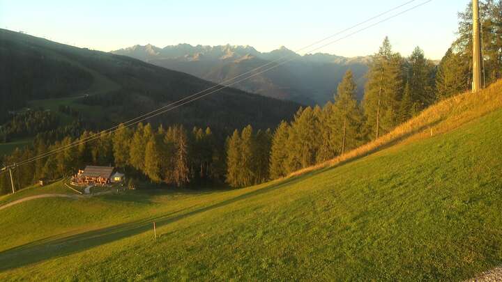St. Vigil (Kronplatz) Pre da Peres Upper Station snow cam captured at 15 September 2026 at 7:15 pm GMT+2