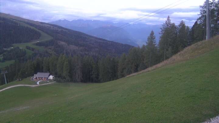 St. Vigil (Kronplatz) Pre da Peres Upper Station snow cam captured at 16 September 2026 at 7:48 pm GMT+2