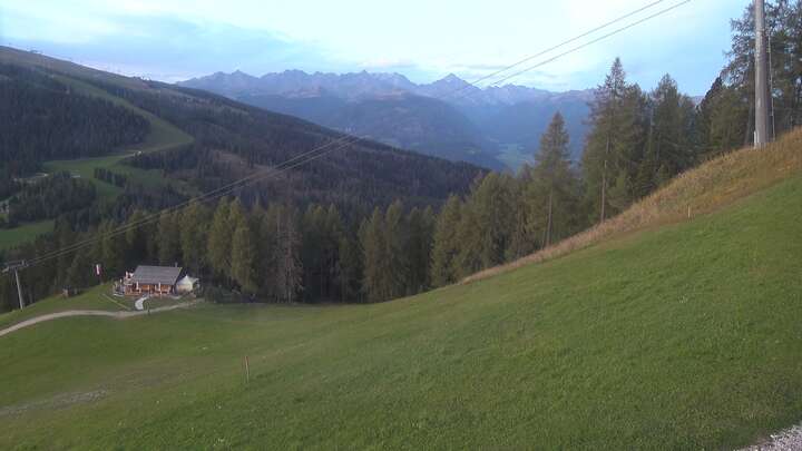 St. Vigil (Kronplatz) Pre da Peres Upper Station snow cam captured at 19 September 2026 at 7:26 pm GMT+2