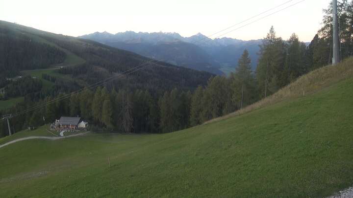 St. Vigil (Kronplatz) Pre da Peres Upper Station snow cam captured at 22 September 2026 at 7:22 pm GMT+2