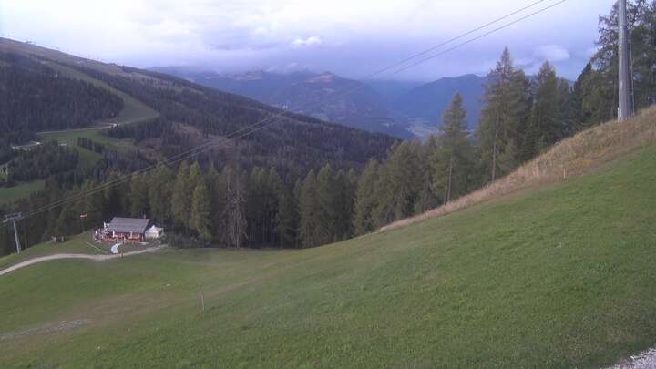 St. Vigil (Kronplatz) Pre da Peres Upper Station snow cam captured at 24 September 2026 at 7:30 pm GMT+2