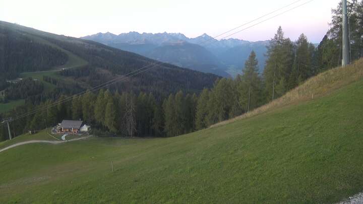 St. Vigil (Kronplatz) Pre da Peres Upper Station snow cam captured at 26 September 2026 at 7:17 pm GMT+2