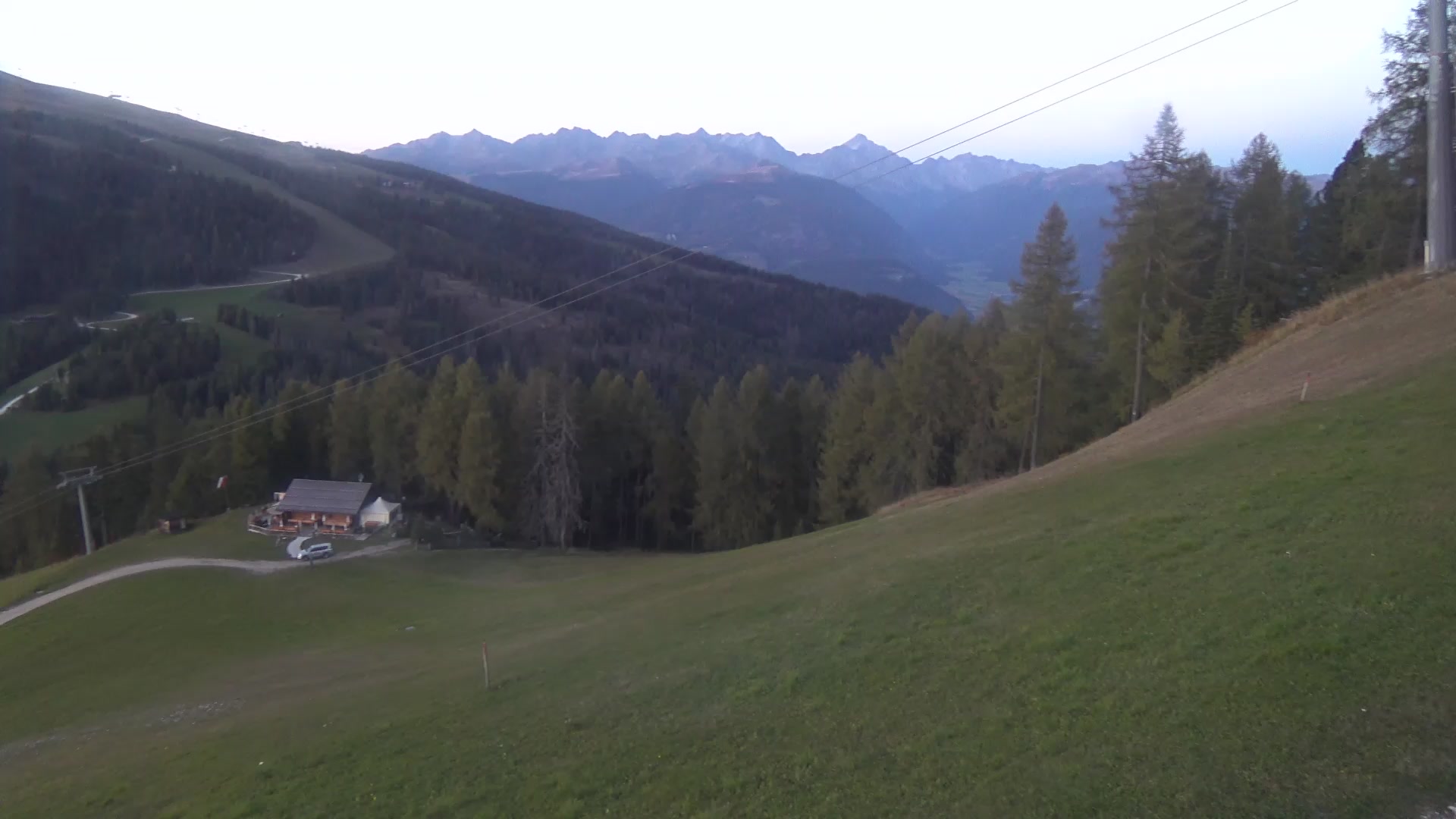 St. Vigil (Kronplatz) Pre da Peres Upper Station snow cam captured at 3 October 2026 at 6:58 pm GMT+2
