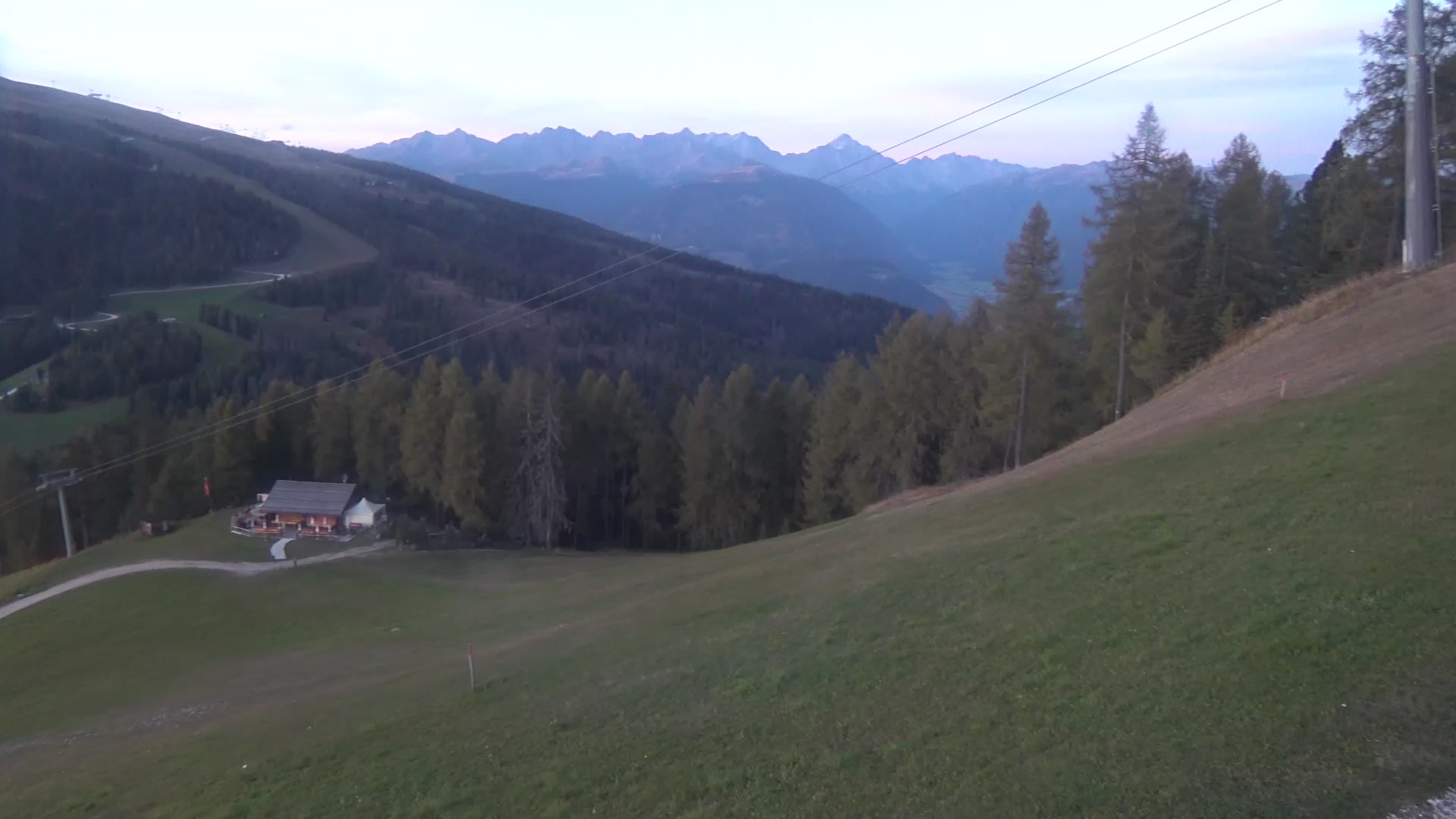 St. Vigil (Kronplatz) Pre da Peres Upper Station snow cam captured at 4 October 2026 at 6:56 pm GMT+2