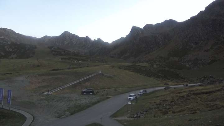 Arcalís Base sector La Coma snow cam captured at 14 September 2026 at 8:28 pm GMT+2