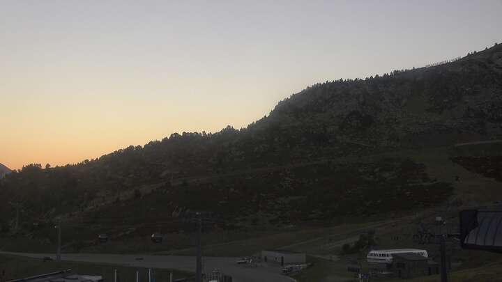 Arcalís Base sector La Coma snow cam captured at 19 September 2026 at 8:03 pm GMT+2