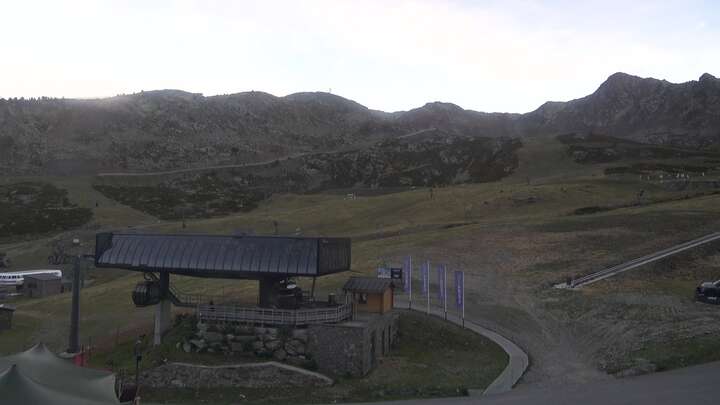 Arcalís Base sector La Coma snow cam captured at 20 September 2026 at 8:07 pm GMT+2