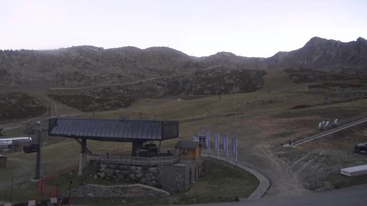 Arcalís Base sector La Coma snow cam captured at 25 September 2026 at 8:00 pm GMT+2
